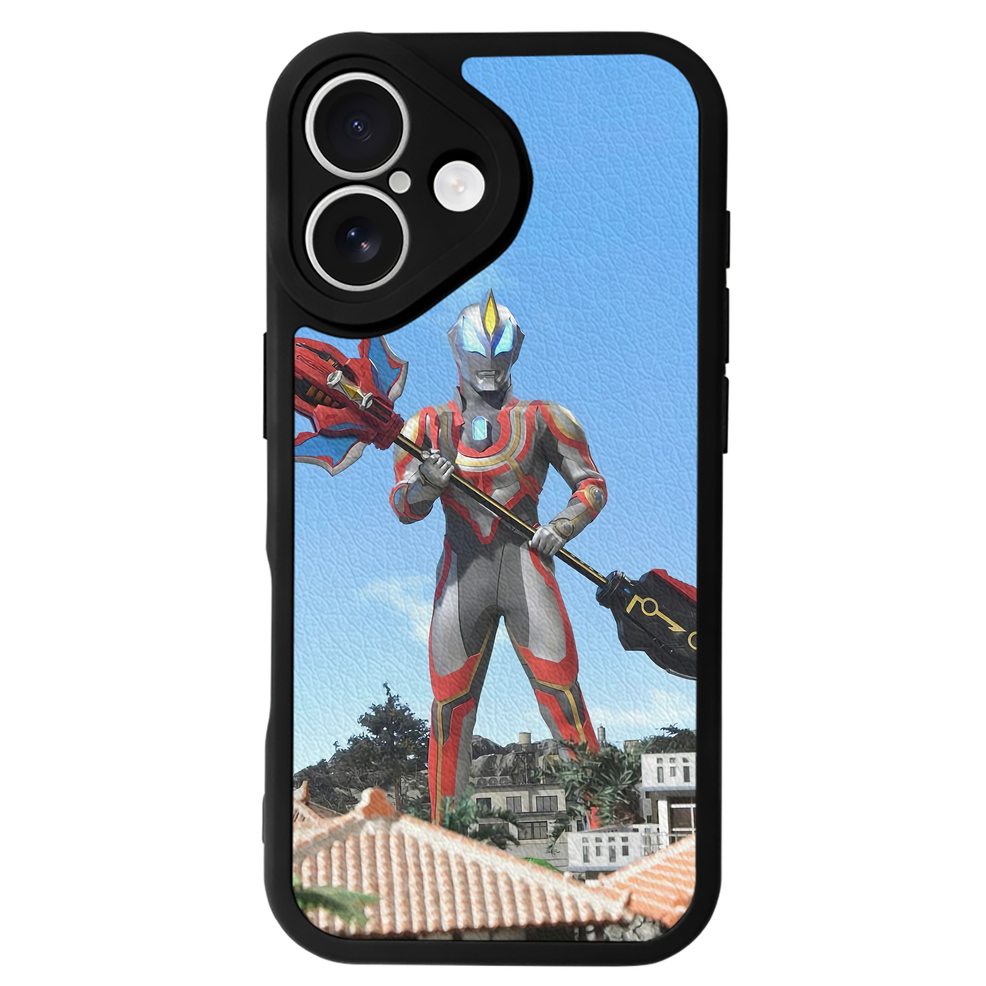 （画像用） ウルトラマン Ultraman 【iPhone 16シリーズ対応】シリコンスマホケース（レザー調） 材質：シリコン
